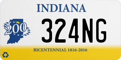 IN license plate 324NG