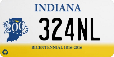 IN license plate 324NL