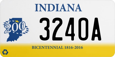 IN license plate 324OA