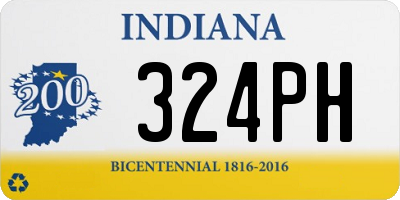 IN license plate 324PH