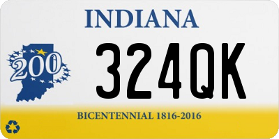 IN license plate 324QK