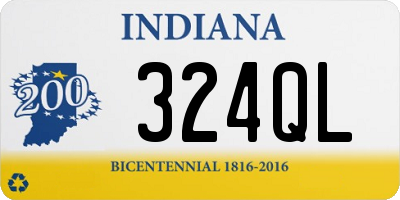 IN license plate 324QL