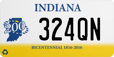 IN license plate 324QN