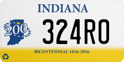 IN license plate 324RO