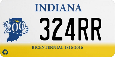 IN license plate 324RR