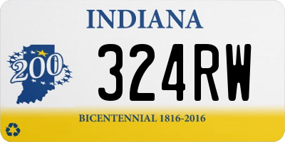 IN license plate 324RW