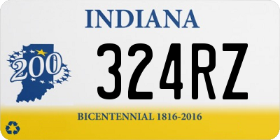 IN license plate 324RZ