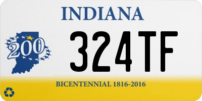 IN license plate 324TF