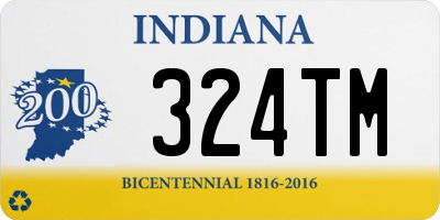 IN license plate 324TM