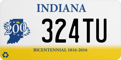 IN license plate 324TU