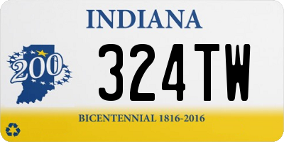 IN license plate 324TW