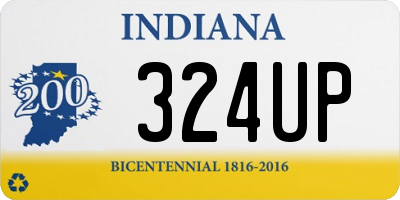 IN license plate 324UP