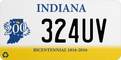 IN license plate 324UV