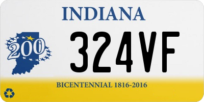 IN license plate 324VF