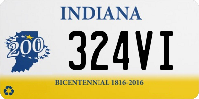 IN license plate 324VI