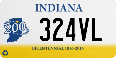 IN license plate 324VL