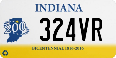 IN license plate 324VR