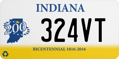 IN license plate 324VT