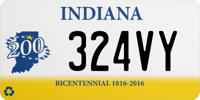 IN license plate 324VY