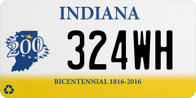 IN license plate 324WH