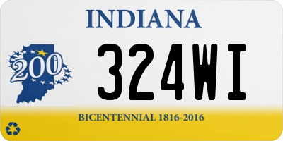 IN license plate 324WI