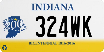 IN license plate 324WK