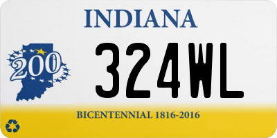 IN license plate 324WL