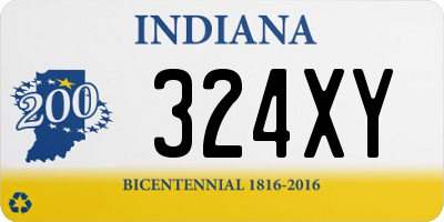 IN license plate 324XY