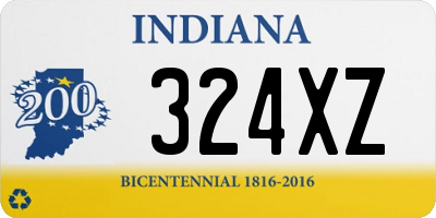 IN license plate 324XZ