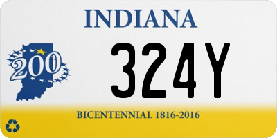 IN license plate 324Y