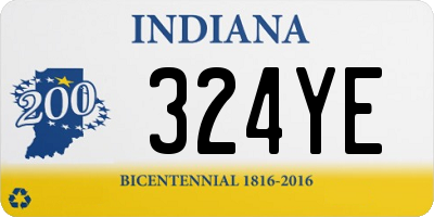 IN license plate 324YE