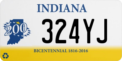 IN license plate 324YJ