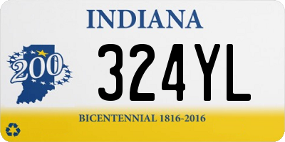 IN license plate 324YL