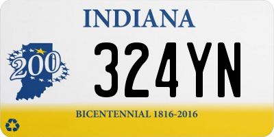 IN license plate 324YN