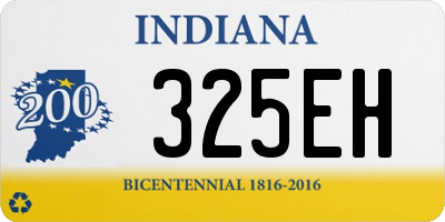 IN license plate 325EH