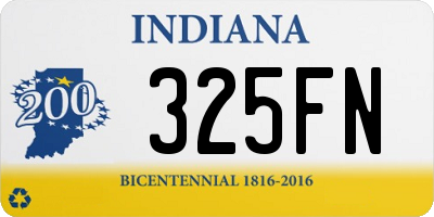 IN license plate 325FN