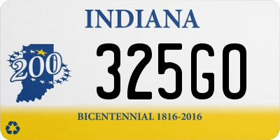 IN license plate 325GO