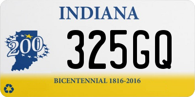 IN license plate 325GQ