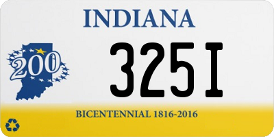 IN license plate 325I