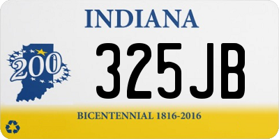 IN license plate 325JB