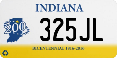 IN license plate 325JL