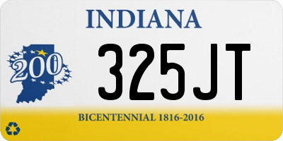 IN license plate 325JT