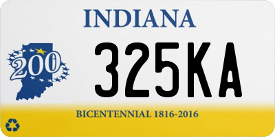 IN license plate 325KA