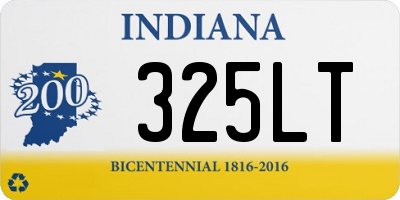 IN license plate 325LT