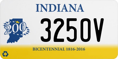 IN license plate 325OV