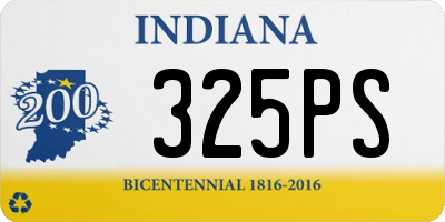 IN license plate 325PS