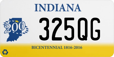 IN license plate 325QG