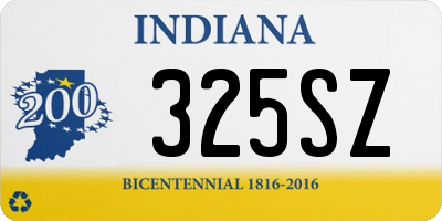 IN license plate 325SZ