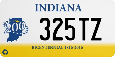 IN license plate 325TZ