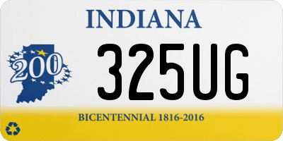 IN license plate 325UG